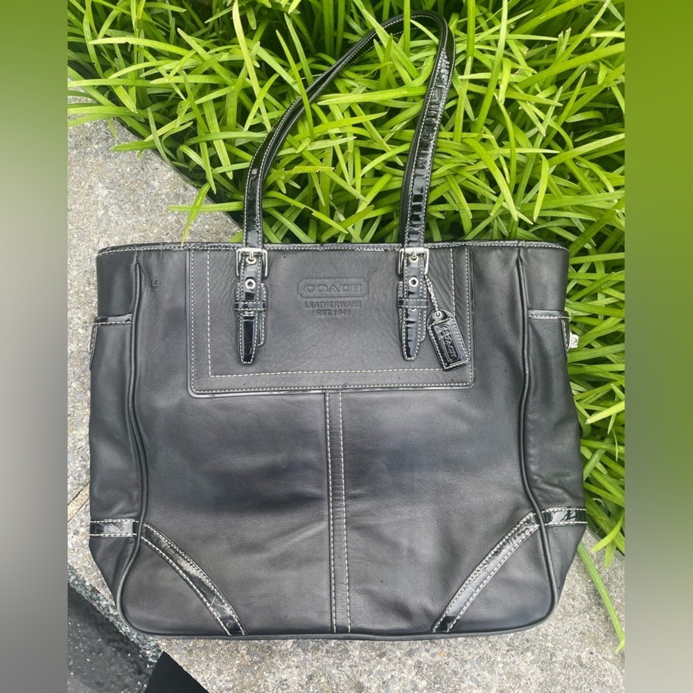 Vintage Coach Legacy Hampton Gallery Tote, Shoulder Bag Black Y2k School Or Work